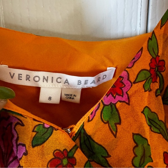 Veronica Beard 'Randa' Ruffled Floral-Print Silk Top - Picture 4 of 6